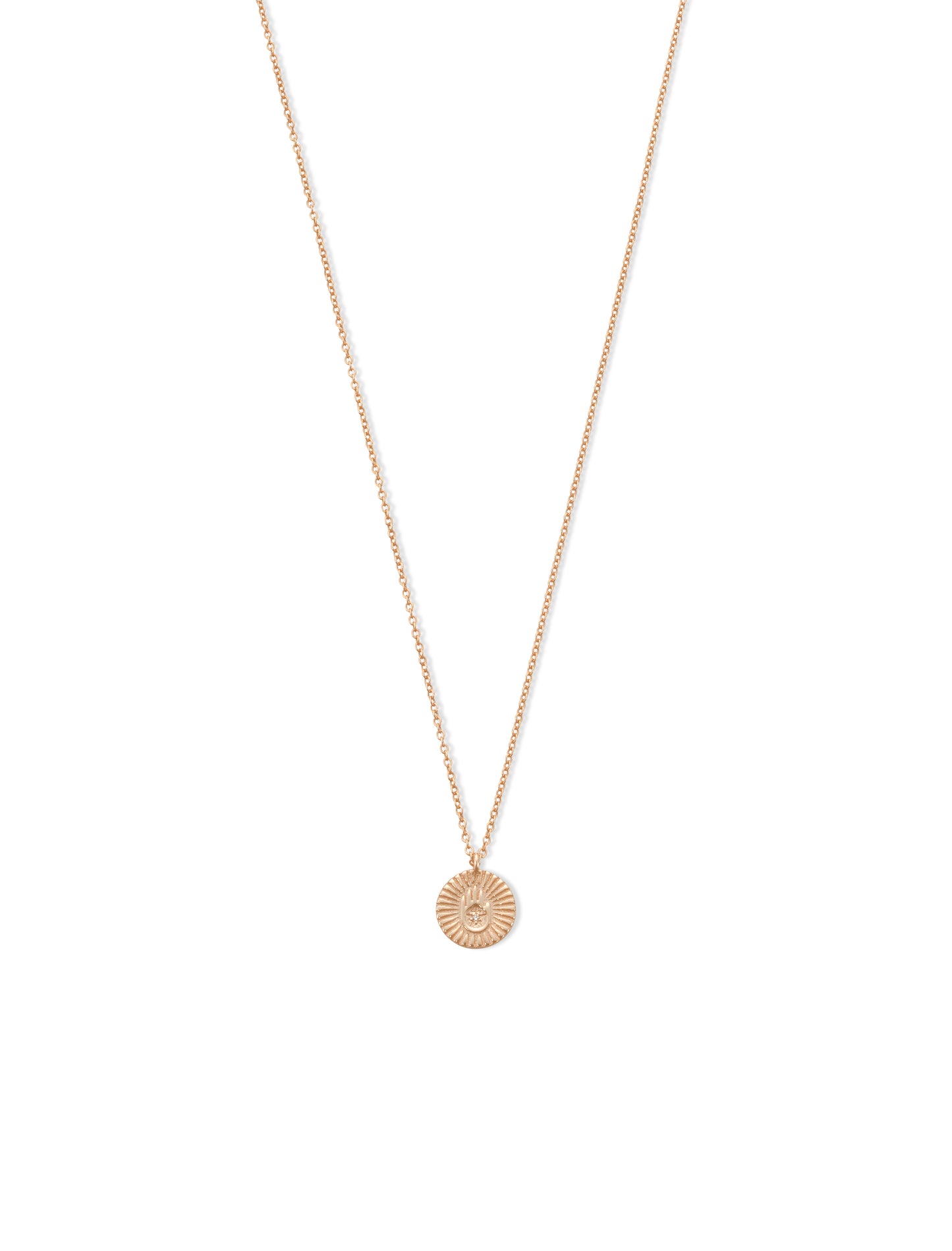 CIRCLE WITH HAMSA Necklace