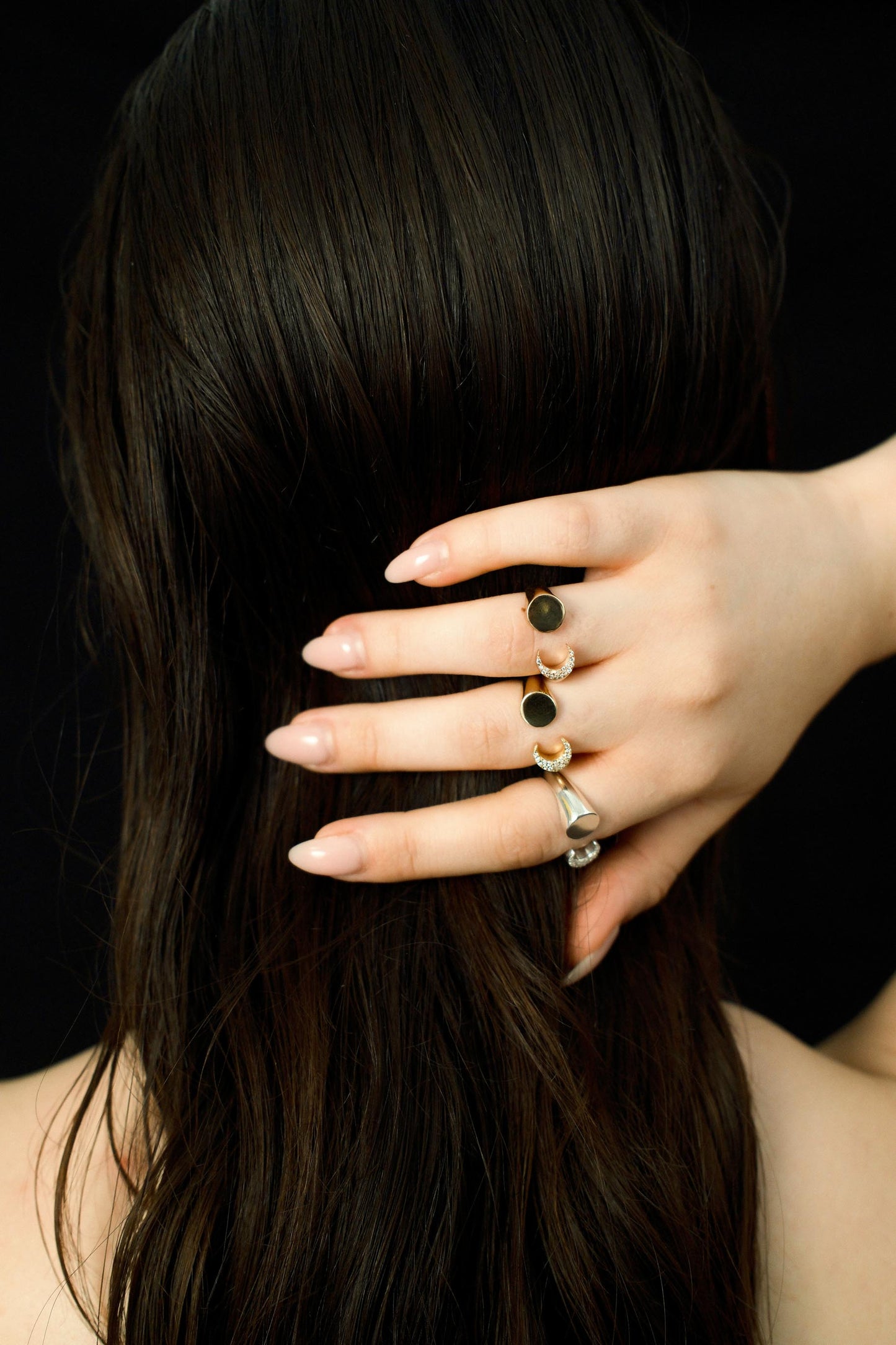 MOON Ring (diamonds)