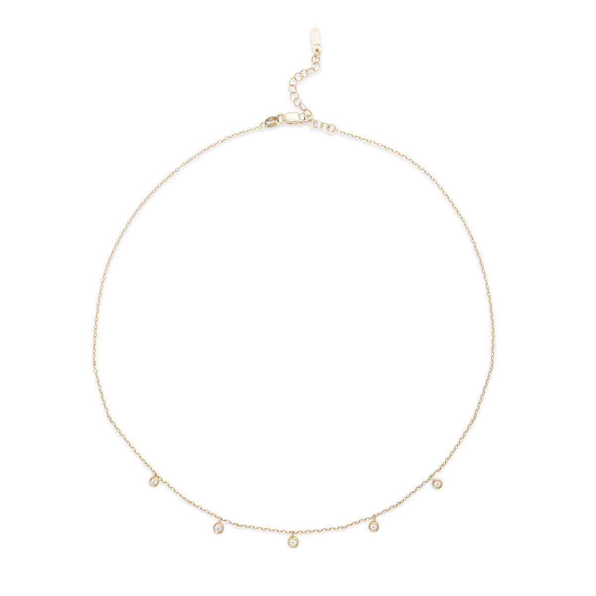 CLASSIC 5 DIAMOND DROPS Necklace
