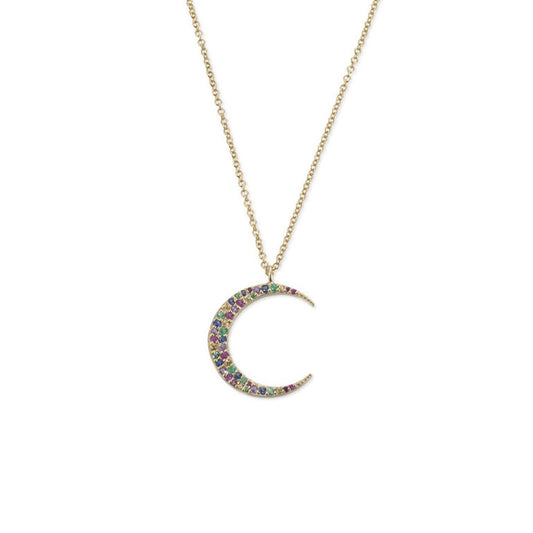 MOON Necklace (Gemstones)