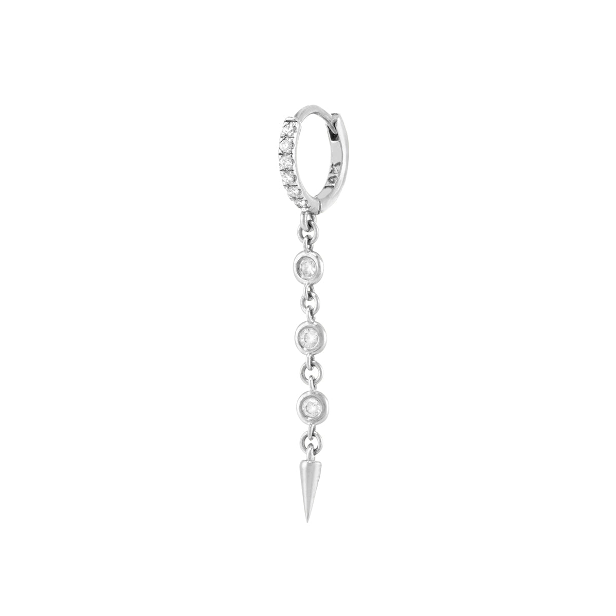 SINGLE CONES DROP DIAMONDS Earring