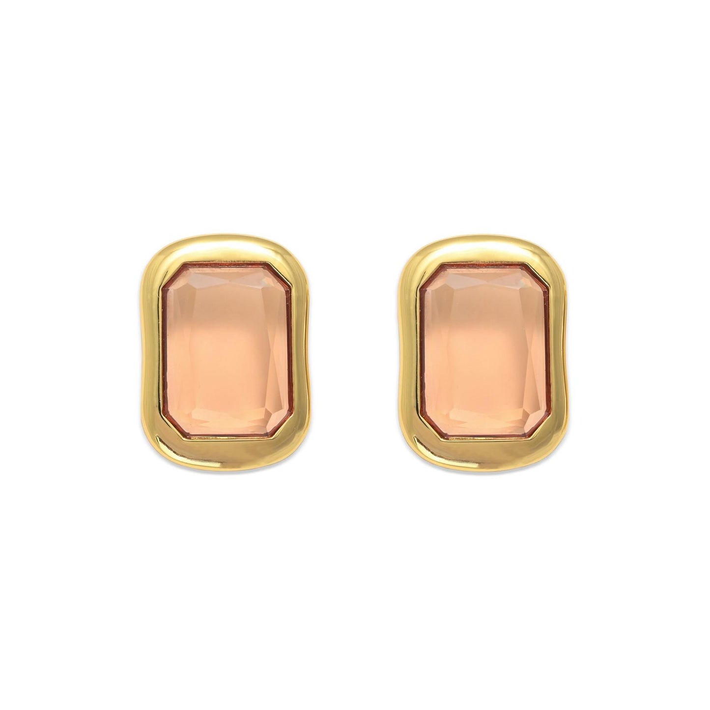 FULL ATTENTION (smoked peach) earrings