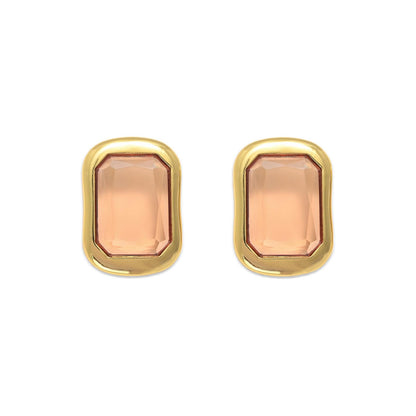 FULL ATTENTION (smoked peach) earrings
