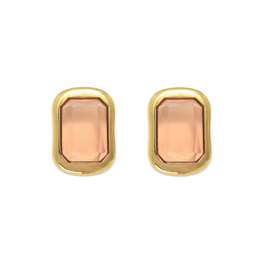 FULL ATTENTION (smoked peach) earrings