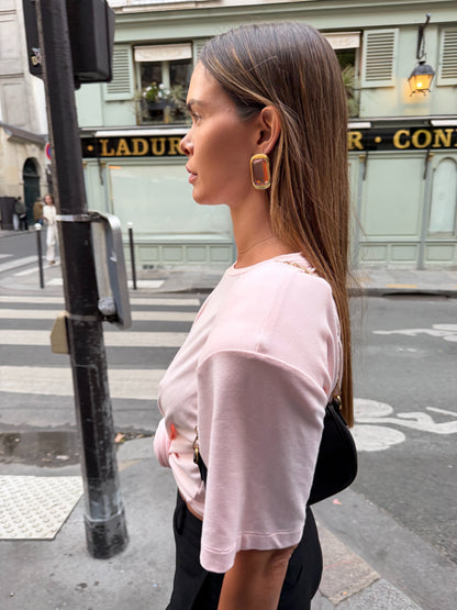 FULL ATTENTION (smoked peach) earrings