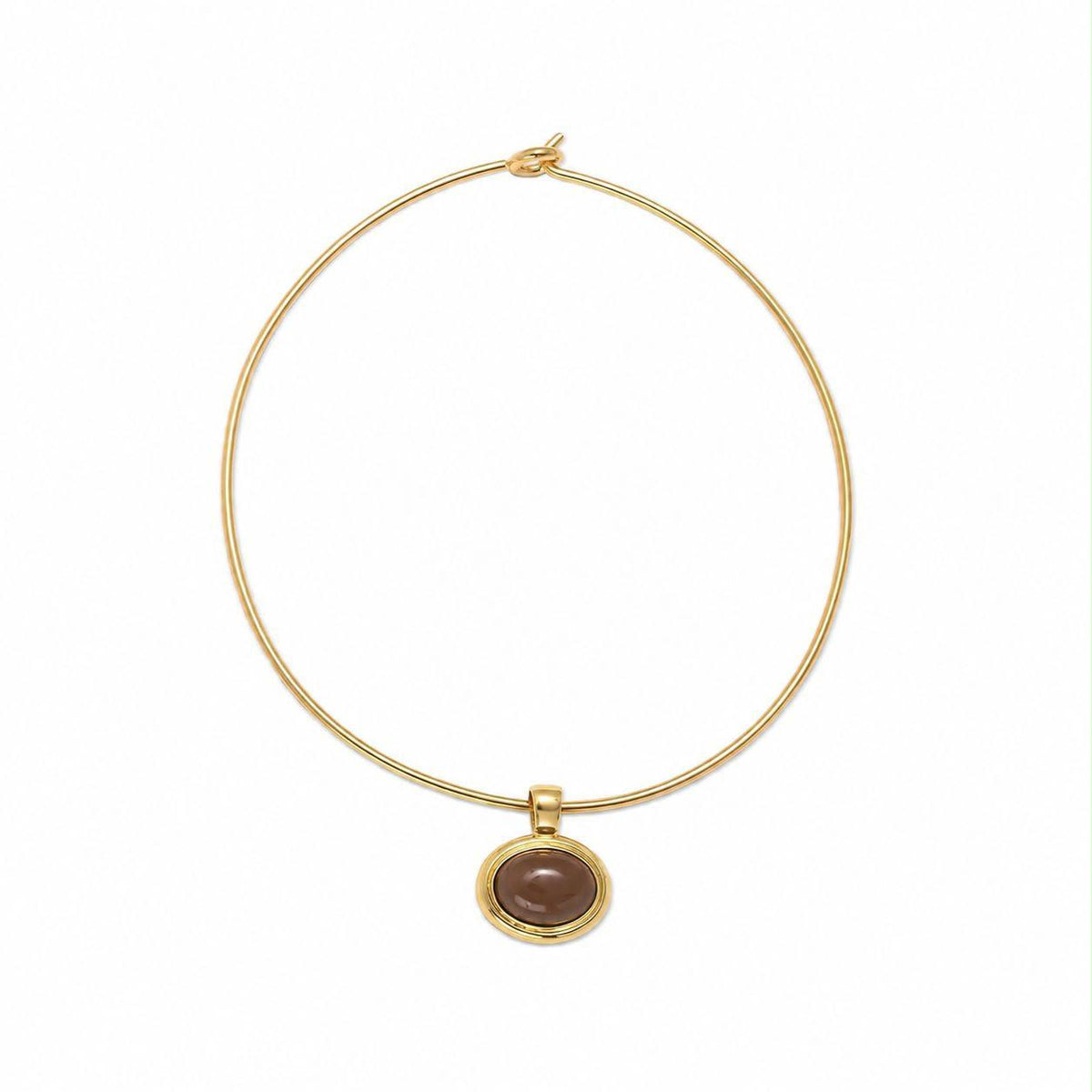 Play it cool necklace (brown)