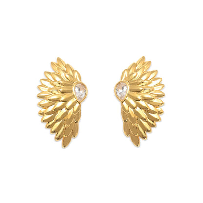 wild feather earrings