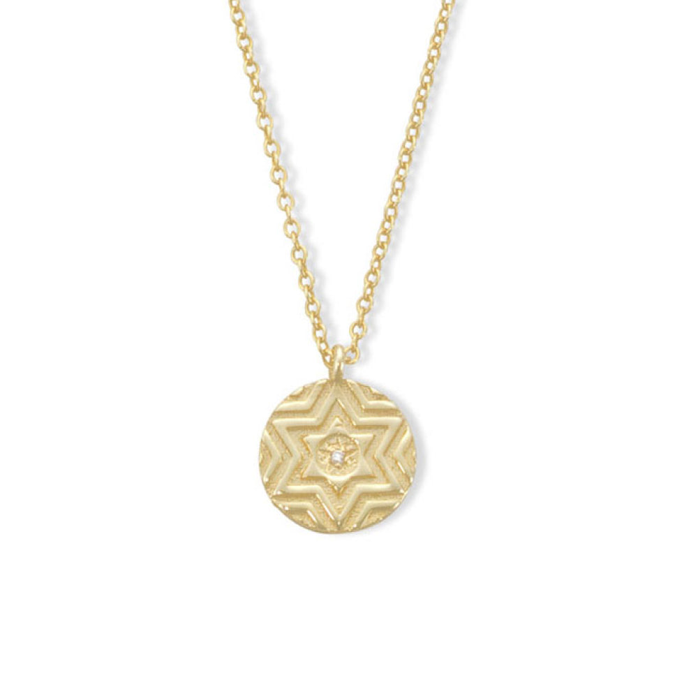 CIRCLE WITH MAGEN DAVID Necklace