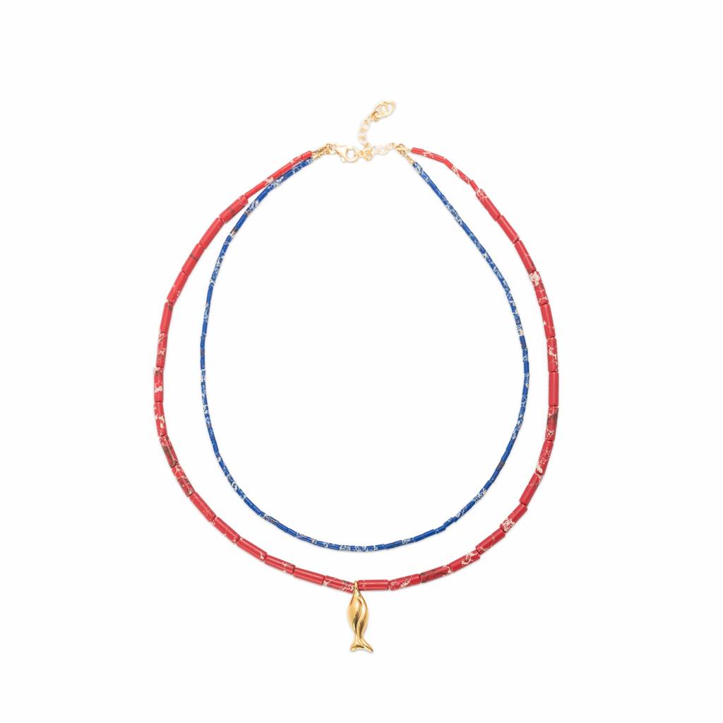 Lucky fish (Layered) necklace