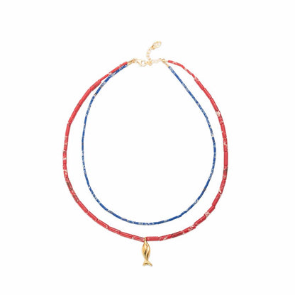 Lucky fish (Layered) necklace