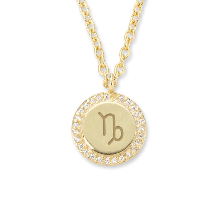 CAPRICORN ZODIAC COIN Necklace