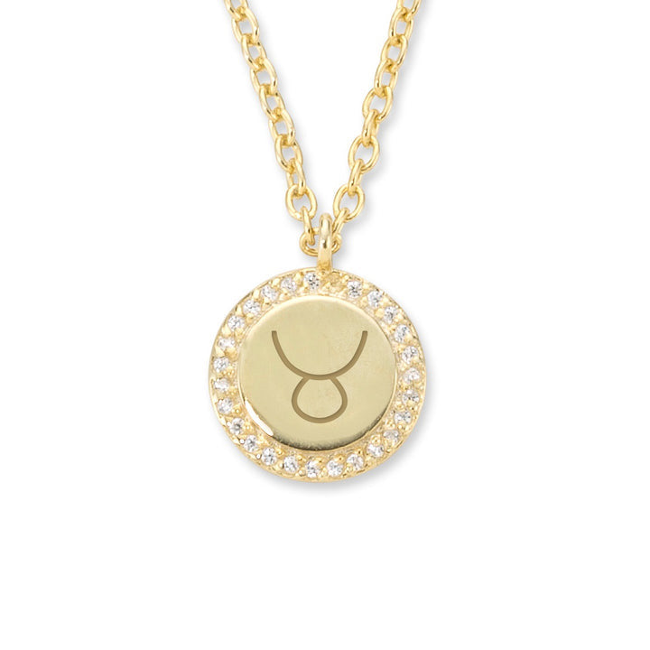 TAURUS ZODIAC COIN Necklace