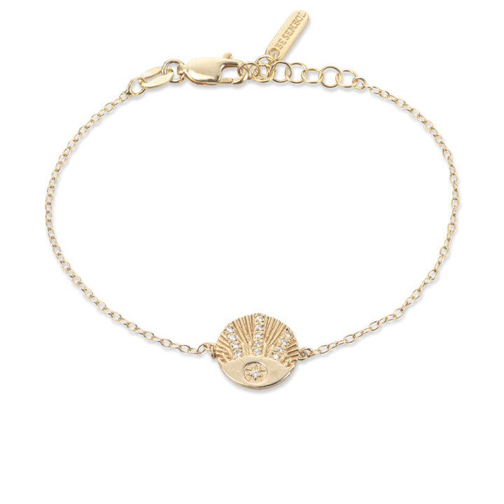 CIRCLE WITH EVIL EYE Bracelet