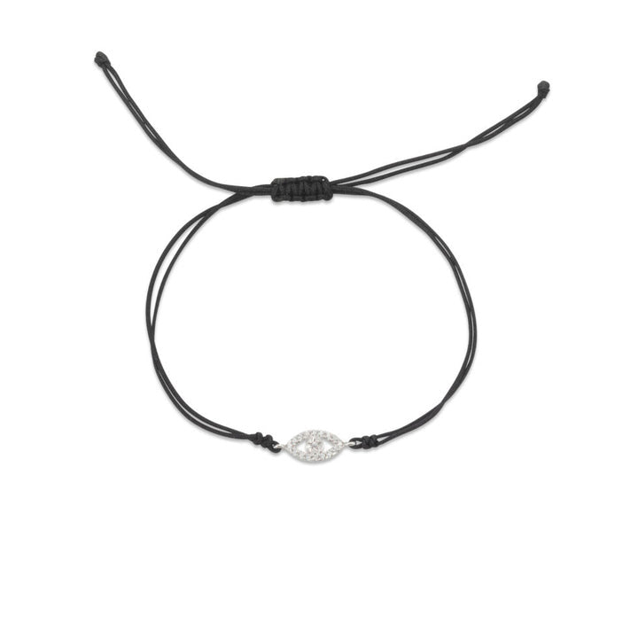 EVIL EYE  (zircons) string bracelet