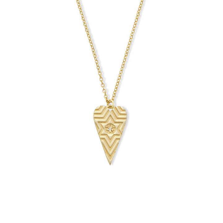 HEART WITH MAGEN DAVID Necklace